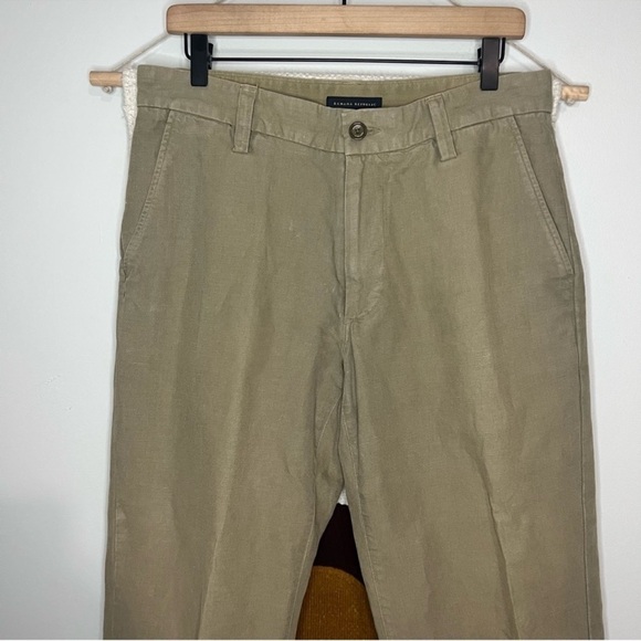 Banana Republic Straight Leg Linen Blend Pants - Picture 2 of 6